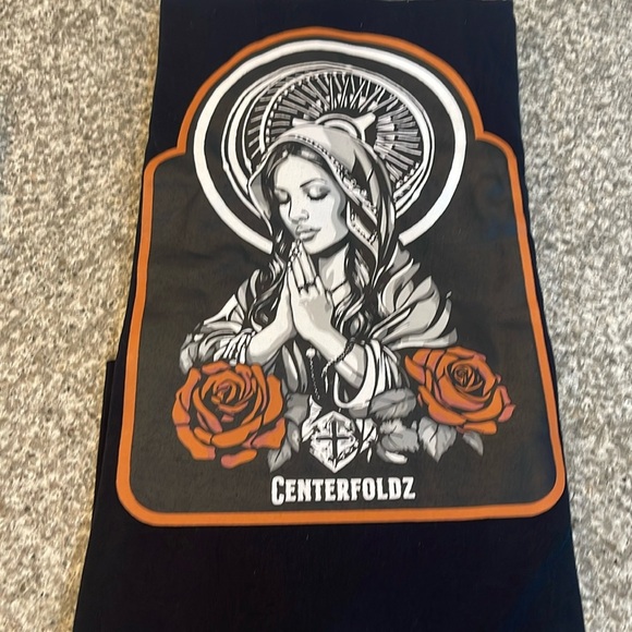 New in package Centerfoldz cotton Virgin Mary tee men’s XXL - Picture 1 of 3